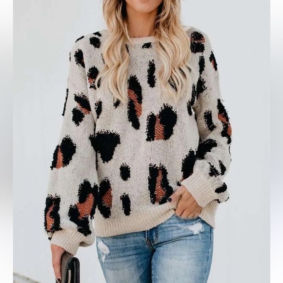 Storia Sweaters - Storia leopard sweater